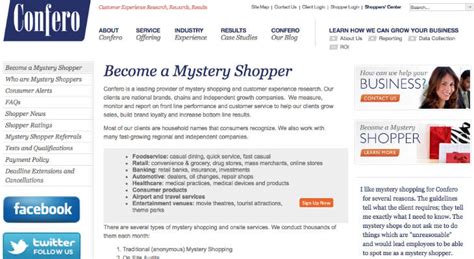 confero mystery shopper log in.